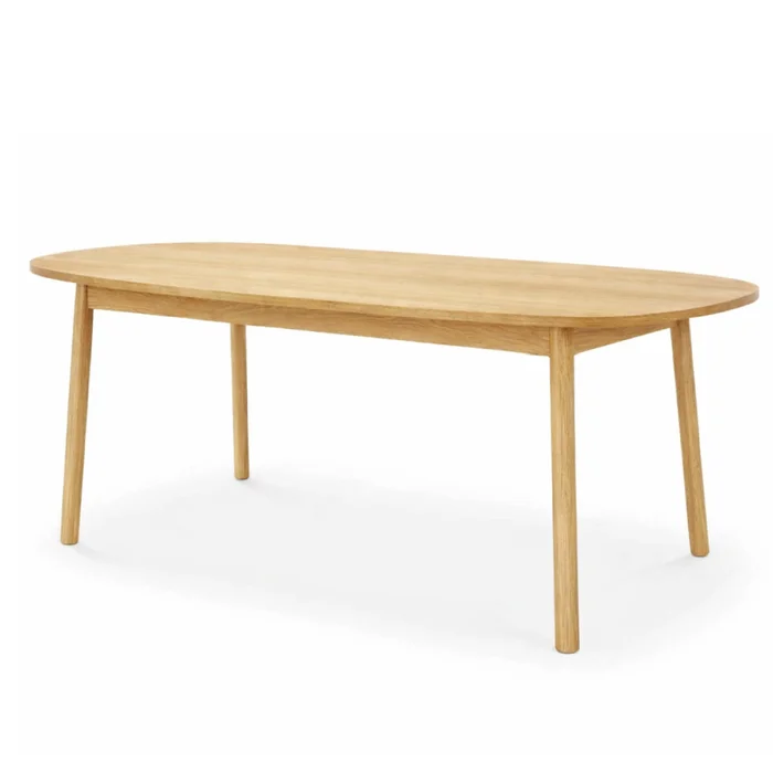 Mesa de Comedor Ovalada en Madera natural - Mesas de comedor, Uruguay | Samic