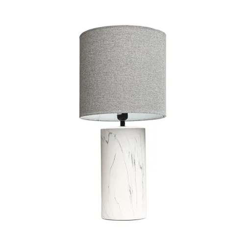 LAMPARA PORCELANA D29x60CM DISEÑO MARMOL/GRIS en Multicolor - Lámparas de mesa, Uruguay | Koz