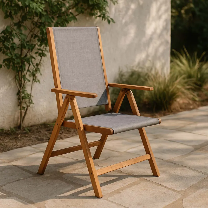 Silla Reclinable Madera Gris Playacar en Gris - Muebles para el exterior, Uruguay | Divino