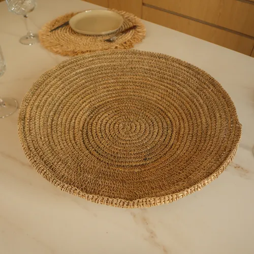 Espejo de Fibra Natural Noele M - Decoración de pared, Uruguay | Casakos
