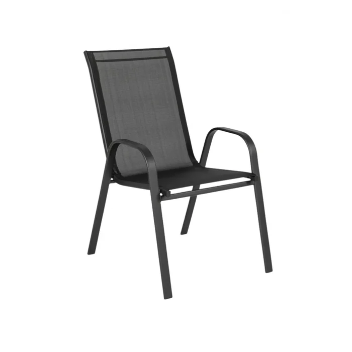 Sillas Textilina y acero mas Mesa de Eucaliptus - Nassau - Negro en Multicolor - Muebles para el exterior, Uruguay | Rústico Hogar, vista 5