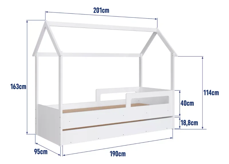 Cama Siena – con Marinera – Blanca en Blanco - Dormitorio, Uruguay | RM Muebles y Deco, vista 5