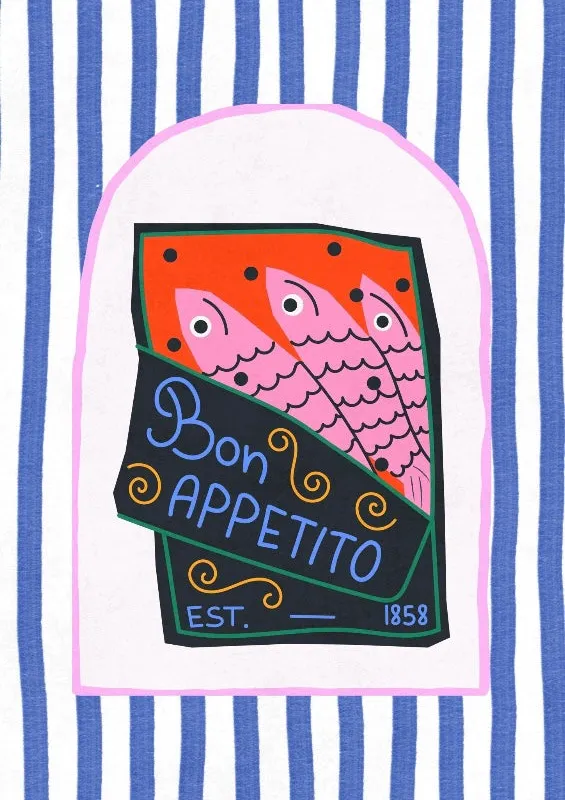 Bon Appetito en Multicolor - Láminas, Uruguay | Mara Estudio