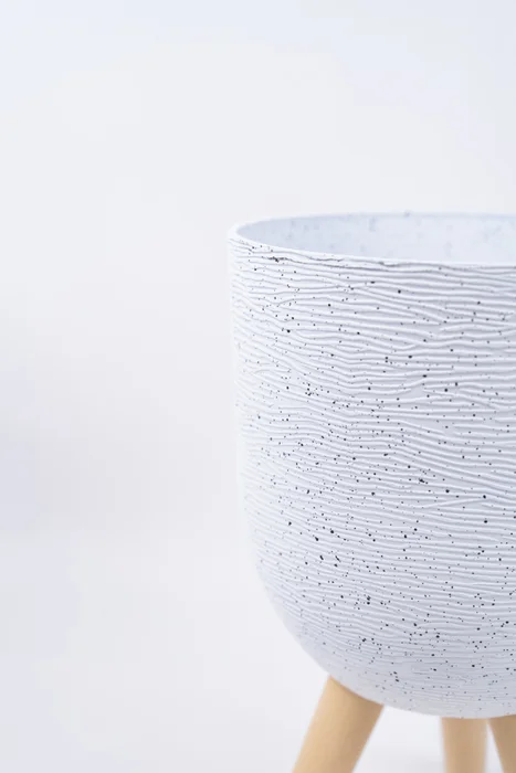 Maceta Teli - Blanco en Blanco - Decoración, Uruguay | Indian, vista 3