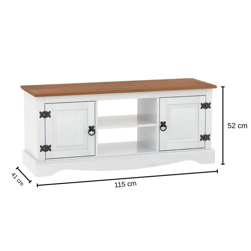 Promo Rack de Tv + Aparador Linea Naturale - Blanco/Roble en Multicolor - Muebles para TV, Uruguay | La Cueva Muebles, vista 4