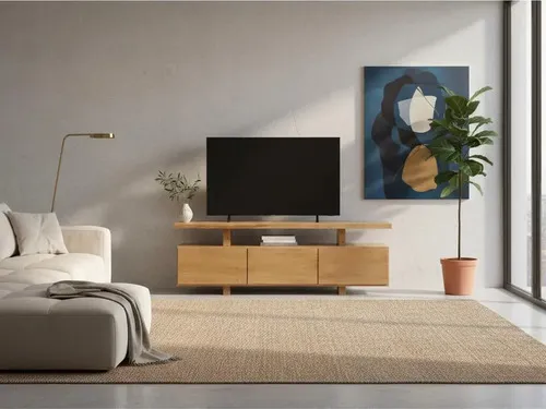 Rack Mueble Para Tv Ozark Adella Fabricación Artesanal A Elección en Madera natural, Uruguay | Ozark Home
