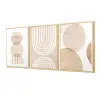 Kit 3 Cuadros - Abstracto Crudo - 30 × 40 - Decoración de pared, Uruguay | Berna home, vista 1 de 6