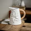 FLORERO JARRITA 15.5x12x15CM CERAMICA NATURAL en Madera natural - Jarrones, Uruguay | Koz, vista 2 de 3
