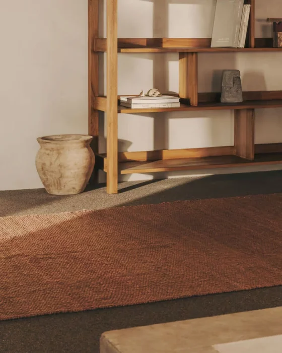 Alfombra Sallova de yute rosa 160 x 230 cm en Rosa - Muebles para el exterior, Uruguay | Kavehome, vista 3