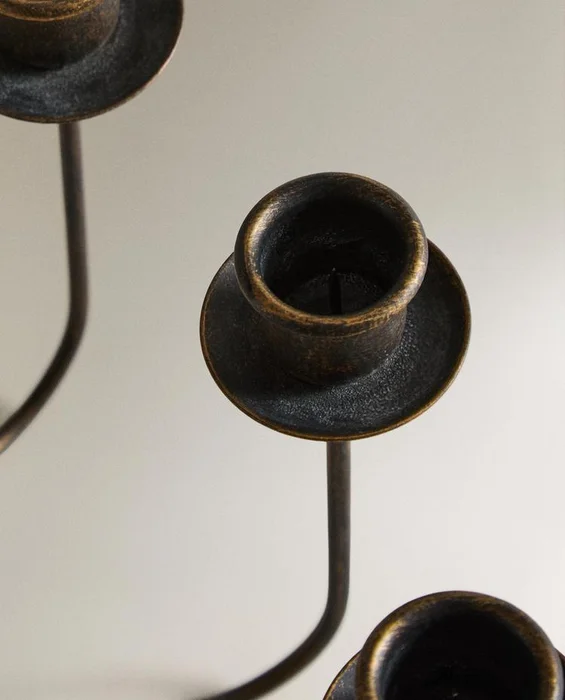 CANDELABRO TRIPLE HIERRO - Velas y Portavelas, Uruguay | Zara Home, vista 5