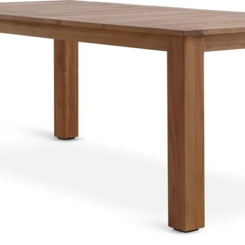 Mesa de jardín DRAMMEN A100xAl210 teca en Madera natural - Muebles para el exterior, Uruguay | JYSK