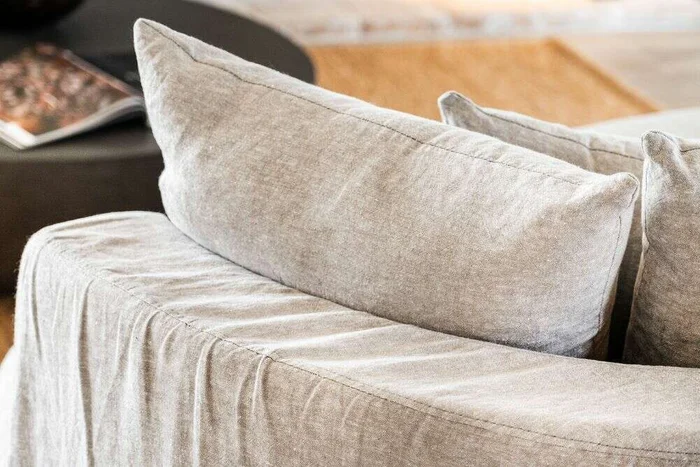 SILLON LUNA - OVAL - LINO GRIS MEDIO en Gris - Sillones y sofás, Uruguay | La Iberica, vista 15
