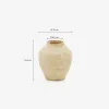 Jarrón Silbet de cerámica beige 19 cm en Beige - Jarrones, Uruguay | Kavehome, vista 4 de 4