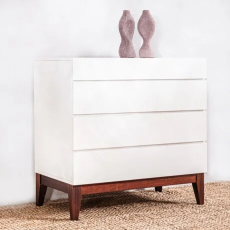 Cómoda Fresh Blanca - Blanco en Blanco - Mesas de luz, Uruguay | Aihaus, vista 2