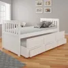 Cama Marinera 1 plaza Pino - Tota 001 - Blanco en Blanco - Dormitorio, Uruguay | Rústico Hogar, vista 2 de 3