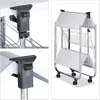 CARRITO PLEGABLE 3NIVELES 40x63x70CM BLANCO Y METAL en Multicolor - Mesas de comedor, Uruguay | Decohogar, vista 4 de 4