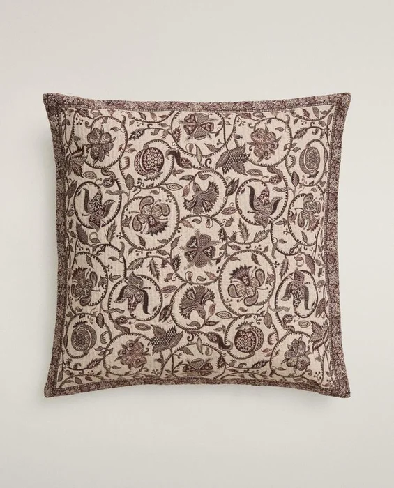FUNDA COJÍN JACQUARD en Beige - Textiles, Uruguay | Zara Home, vista 2