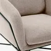 Butaca Brida - beige y patas de acero con acabado negro en Beige - Butacas, banquetas y puffs, Uruguay | Kavehome, vista 3 de 9