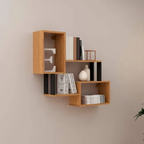Estante de Pared Industrial 100% MDF - Linea Factory - Bibliotecas, Uruguay | Balton
