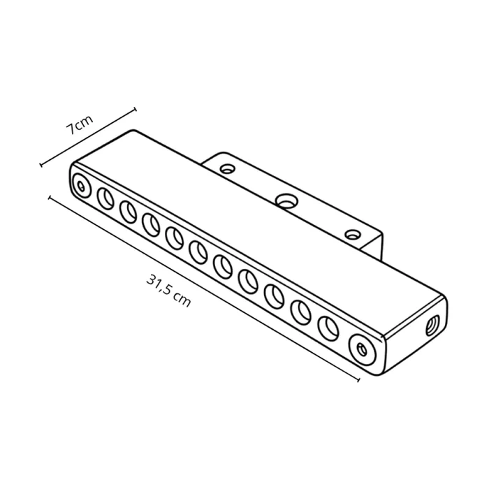 Spot Lineal LED Magnético G2 18W 2700K Blanco en Negro - Lámparas colgantes, Uruguay | Serlux, vista 6