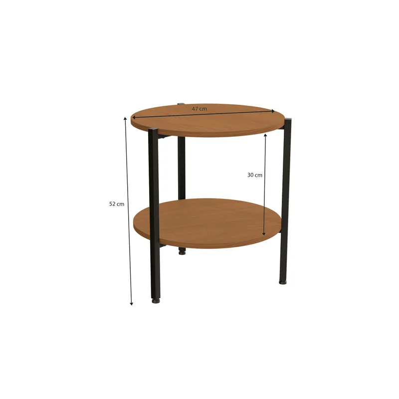 MESA ESQUINERA LINEA INDUSTRIAL HIERRO en Madera natural - Mesas de living, Uruguay | Balton, vista 10