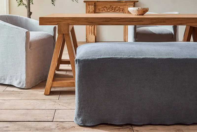 Puff con funda Ruben en Gris - Sillones y sofás, Uruguay | Pieza Clave, vista 3