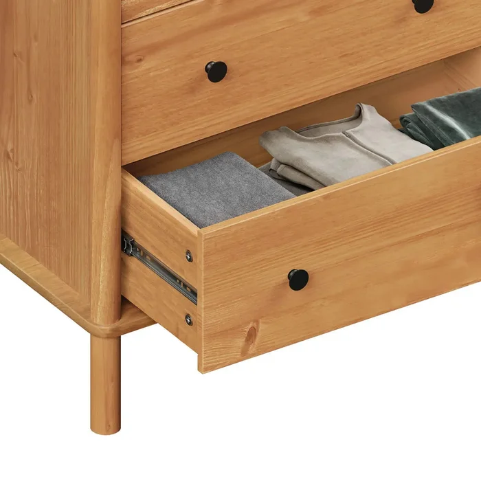 Comoda Apama 130CM 6 Cajones - Madera Maciza en Madera natural - Cómodas, Uruguay | Balton, vista 8