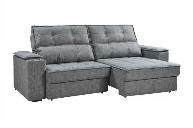 Sofa Retráctil Atibaia en Gris, arena. - Sillones y sofás, Uruguay | New York Home