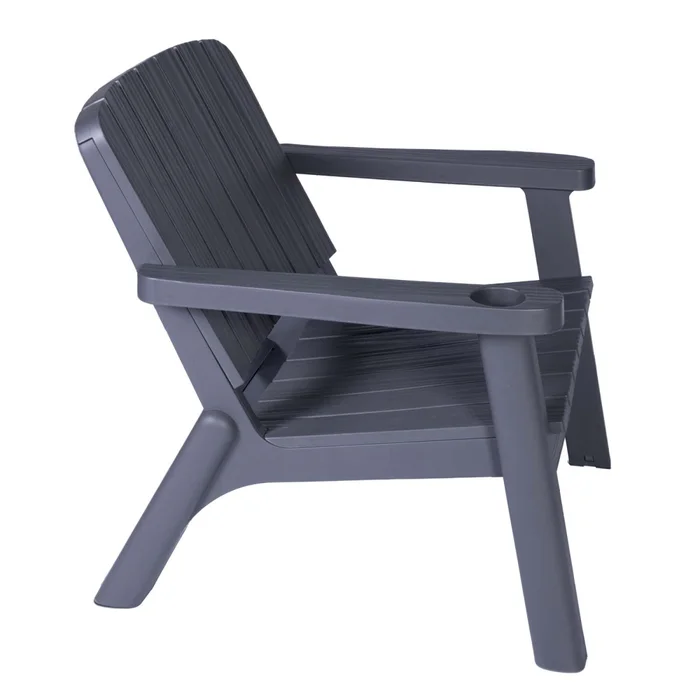 Set De Living Exterior Polipropileno Gris Malaga en Gris - Muebles para el exterior, Uruguay | Divino, vista 10