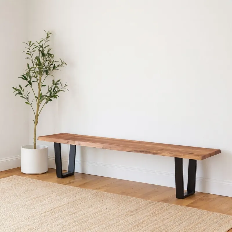 Banco AKA Marrón en Madera natural - Butacas, banquetas y puffs, Uruguay | Viasono