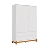 Ropero 4 Puertas 4 Cajones - Lotus - Blanco en Blanco - Roperos y placares, Uruguay | Rústico Hogar, vista 1 de 4