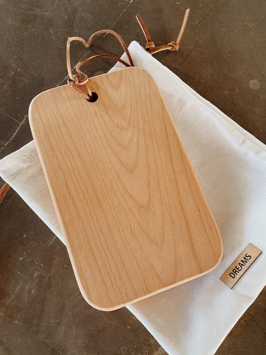 Tabla panera de madera con bolsita de lino en Madera natural - Decoración, Uruguay | Dreams On Time, vista 10