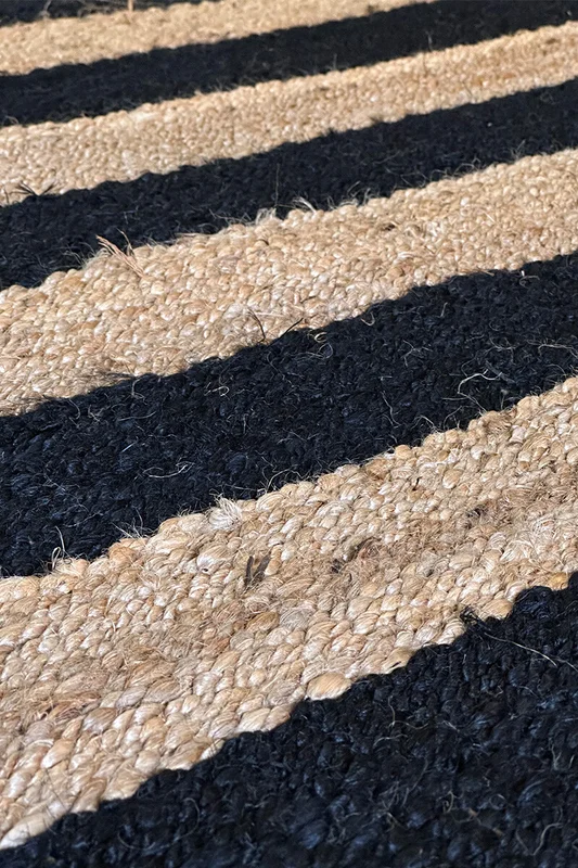 ALFOMBRA AGRA JUTE 300X400 NATURAL BLACK en Multicolor, Uruguay | Vinibel, vista 3