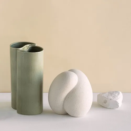 Jarrón Yin en Verde - Decoración, Uruguay | Satec
