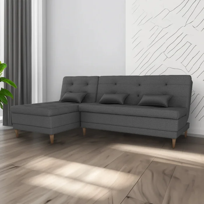Sillón Cama con Chaise - Good - Gris en Gris - Sillones y sofás, Uruguay | Ecowood, vista 2
