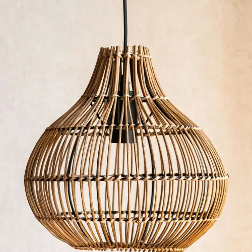 LAMPARA DE TECHO - TOSCANA en Madera natural - Lámparas colgantes, Uruguay | La Iberica