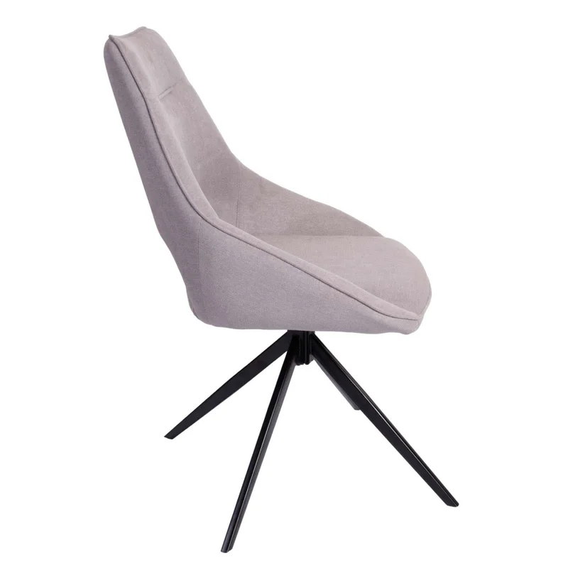 Silla De Oficina Tela-y-polipropileno Gris Christie en Gris - Sillas de escritorio, Uruguay | Divino, vista 4