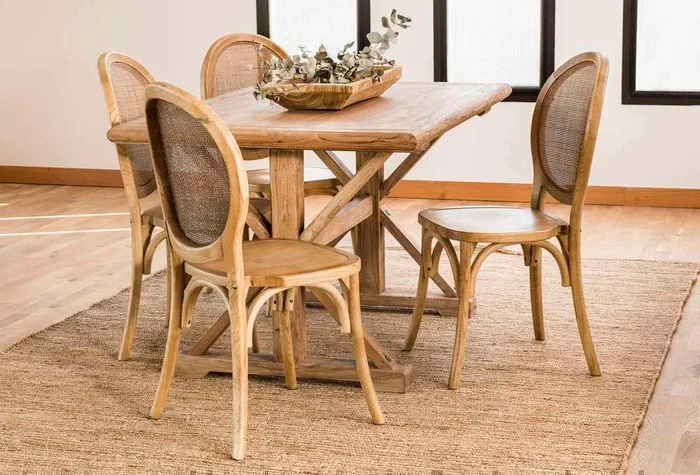 MESA COMEDOR DE OLMO JACINTA - 1.40 X 0.90 MTS en Madera natural - Mesas de comedor, Uruguay | La Iberica, vista 2