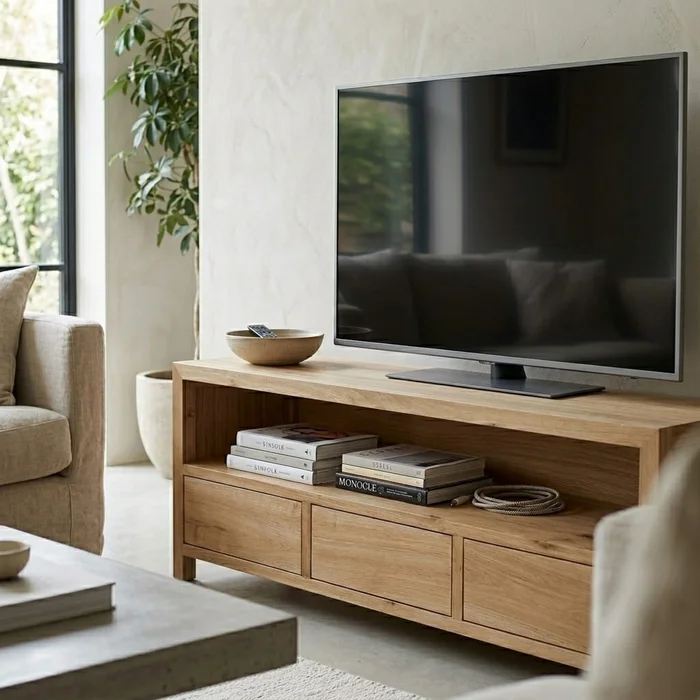 Rack Maracaná en Madera natural - Muebles para TV, Uruguay | Diseno Montevideo, vista 5