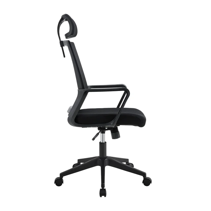 Silla De Oficina Malla Negro Collins en Negro - Escritorios y sillas de escritorio, Uruguay | Divino, vista 3