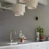Pantalla para lámpara de techo Mariela de lino con acabado beige Ø 40 x 34 cm en Beige - Lámparas colgantes, Uruguay | Kavehome, vista 2 de 3