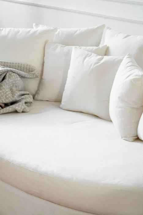 SILLON LUNA - OVAL - TUSSOR OFF WHITE en Blanco - Sillones y sofás, Uruguay | La Iberica, vista 8