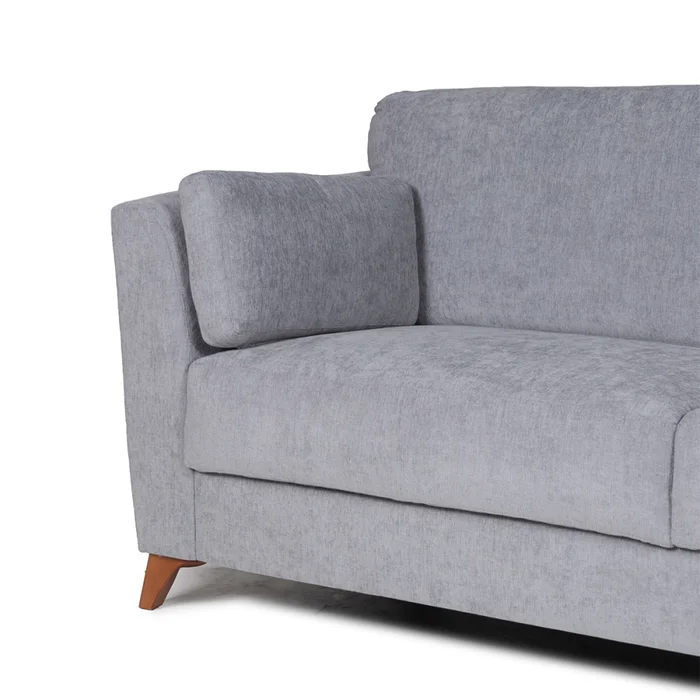 Sofá Capri - Tela Microfibra - 3 cuerpos - Cora 06-153 (Grafito) en Gris - Sillones y sofás, Uruguay | Nyr, vista 5