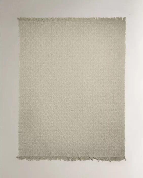 MANTA JACQUARD ROMBOS - Textiles, Uruguay | Zara Home, vista 2