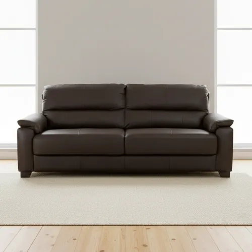 Sofa 3 Cuerpos Cuero-100-natural Marron Venecia Choc. en CHOC. - Sillones y sofás, Uruguay | Divino