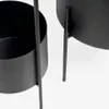 Set redondo Mash de 2 maceteros con asa metal negro Ø 25 cm / Ø 16,5 cm en Negro - Macetas, Uruguay | Kavehome, vista 7 de 7