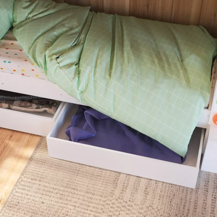 Cucheta Luca – Con Cajones – Blanca - Dormitorio, Uruguay | RM Muebles y Deco, vista 2