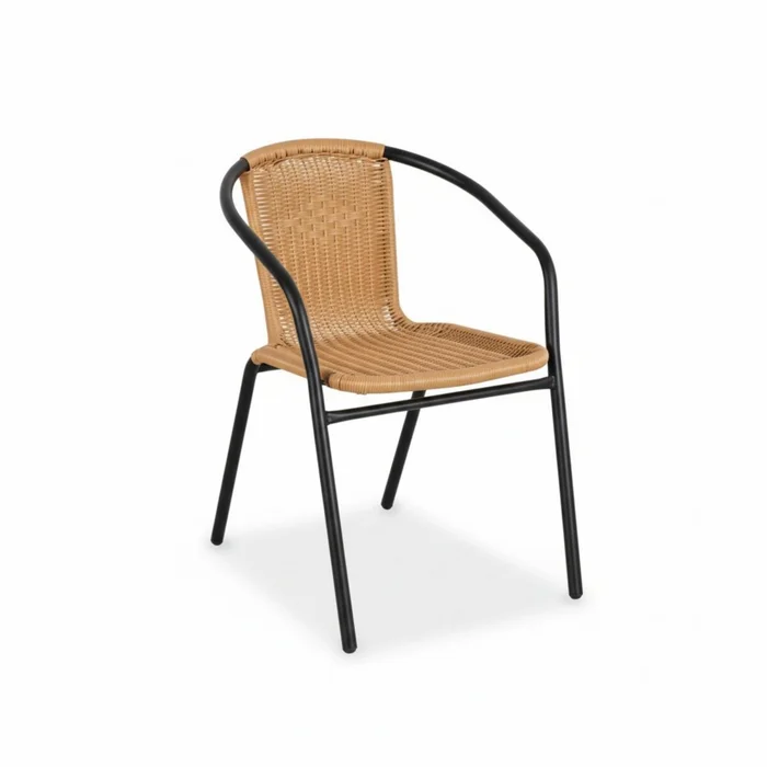 Sillas Símil Rattan con Mesa de Eucaliptus - Nassau - Beige en Madera natural - Muebles para el exterior, Uruguay | Rústico Hogar, vista 5
