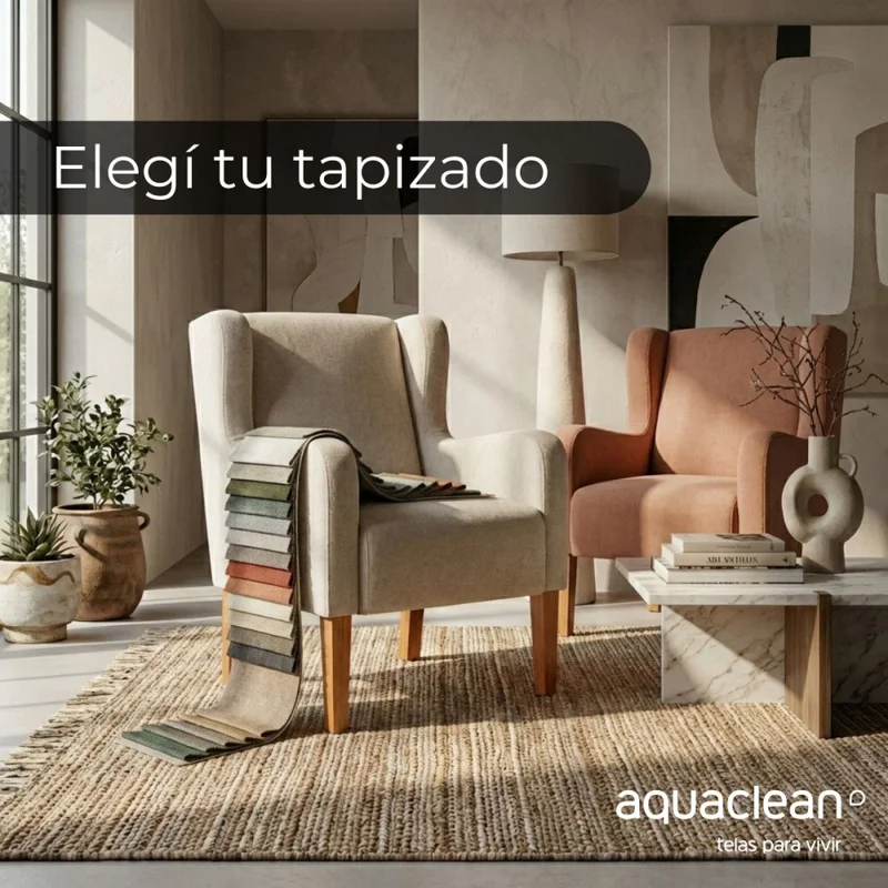 Butaca Lena - Tela Aquaclean - A fabricar en Beige - Butacas, banquetas y puffs, Uruguay | Nyr, vista 4