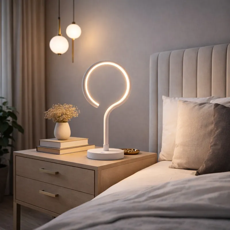 Portátil led Minimalista 3 intensidades 3 Toques - BLANCA en Blanco - Lámparas de mesa, Uruguay | Iluminica